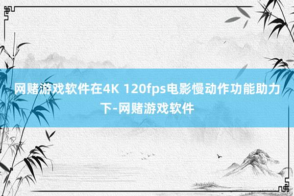 网赌游戏软件在4K 120fps电影慢动作功能助力下-网赌游戏软件