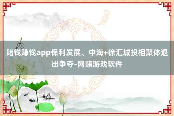 赌钱赚钱app保利发展、中海+徐汇城投相聚体退出争夺-网赌游戏软件